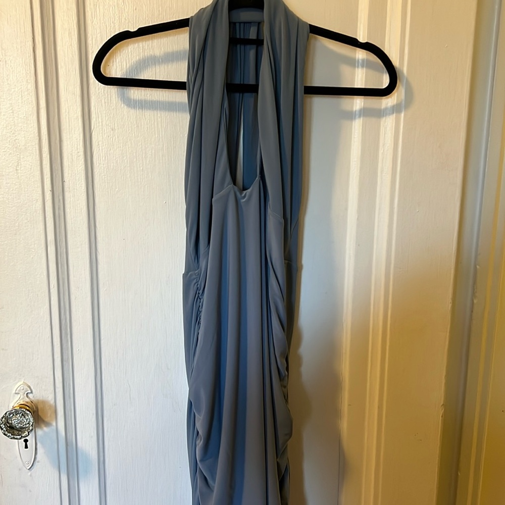 NWT Club L London Twist Detail Halterneck Mini Dress